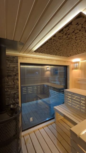 Панорама в парной!#баня #парная#Баннотека#отдых #пол#хорошиекачества#Русскаябаня#хорошо#красивые#дом