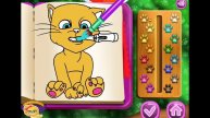 мультик игра рисуем котёнка джинджера
