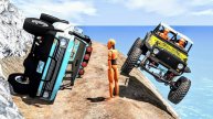 Реалистичные аварии на горной дороге #10 - BeamNG Drive