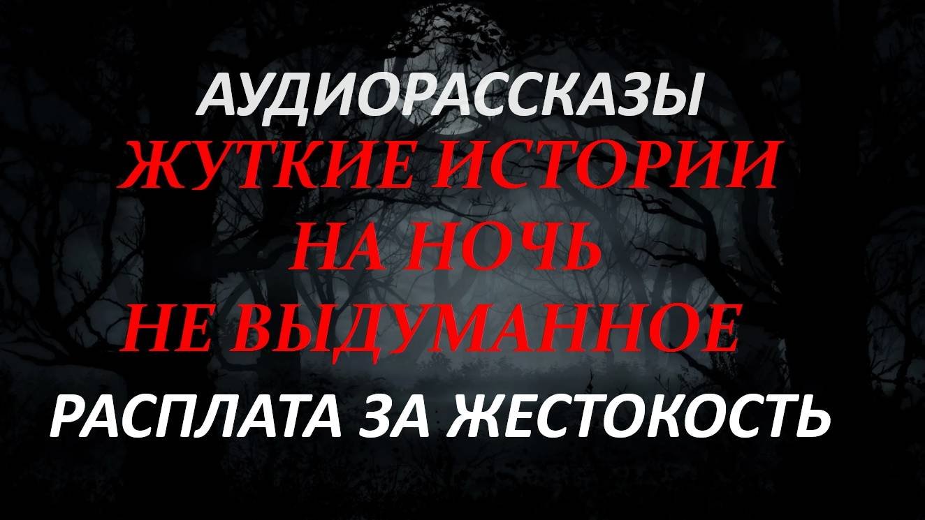 СТРАШНЫЕ РАССКАЗЫ НА НОЧЬ-РАСПЛАТА ЗА ЖЕСТОКОСТЬ