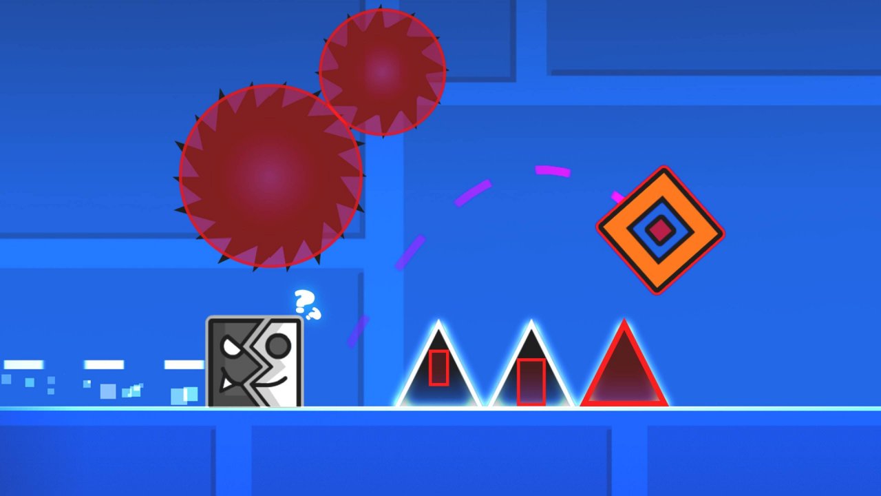 Гонка НА РЕАЛЬНЫХ ХИТБОКСАХ в Geometry Dash