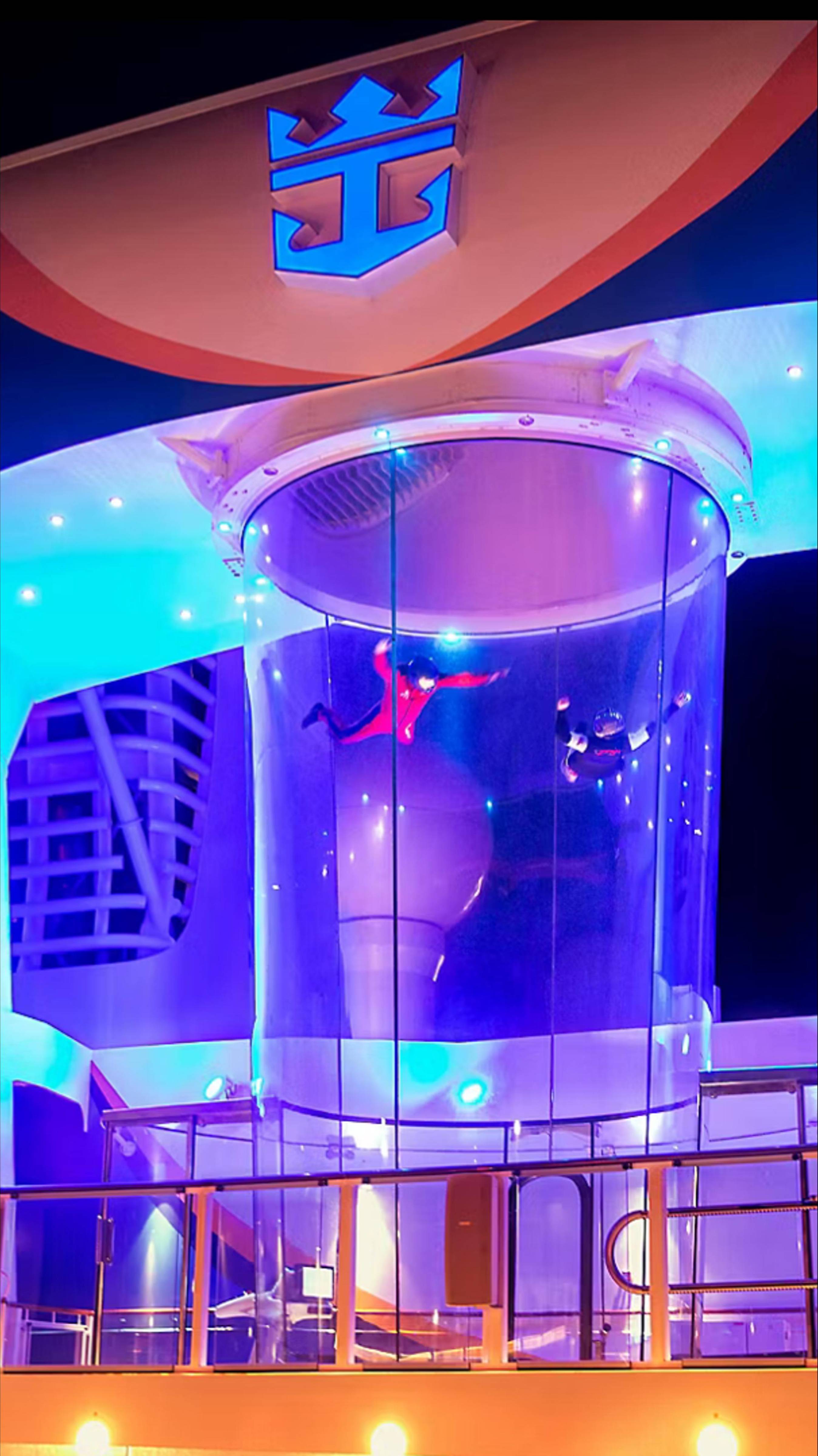 Аэротруба круизного лайнера #cruiseship