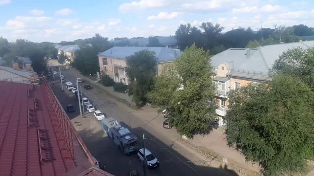 Вид с крыши дома: ул. Комсомольская, 146. 😊