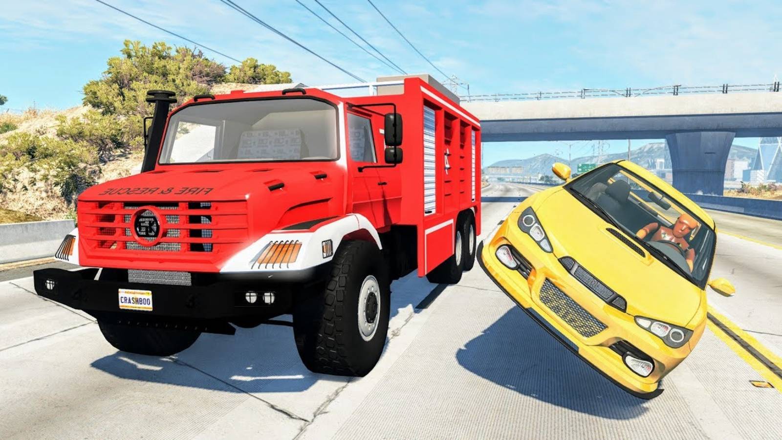 Аварии на скоростном шоссе #51 - BeamNG Drive