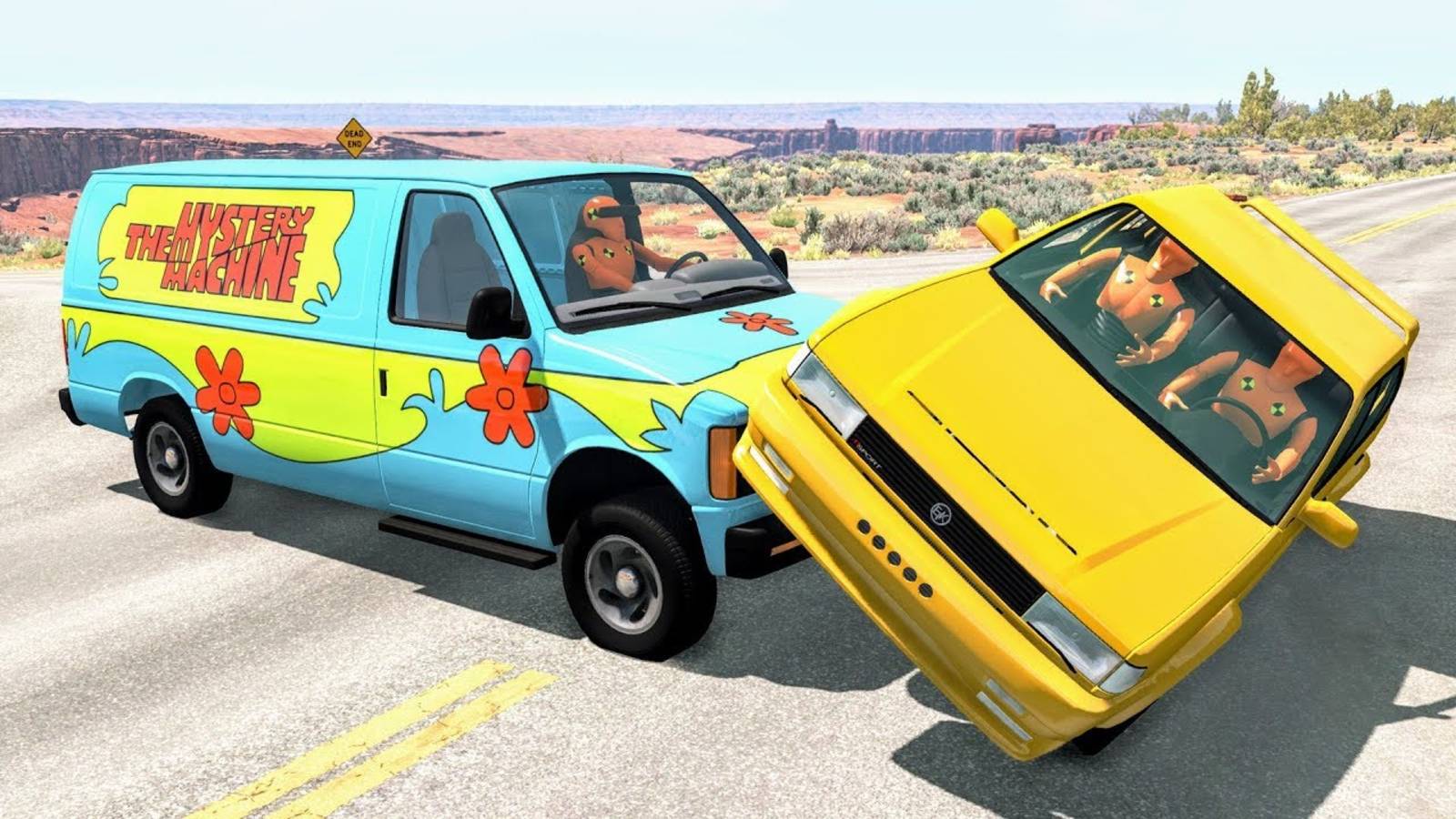 Реалистичные аварии на горной дороге #11 - BeamNG Drive