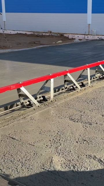 Секционная виброрейка в действии