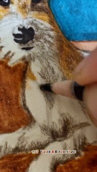 Рисую маркерами собачку сестры по имени Гэри.
#рисунок #маркеры