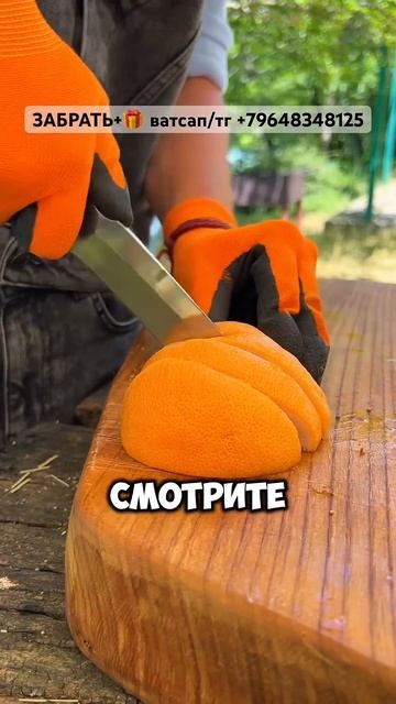 Нож из Elmax 64HRC не ржавеет и режет цитрус как бритва