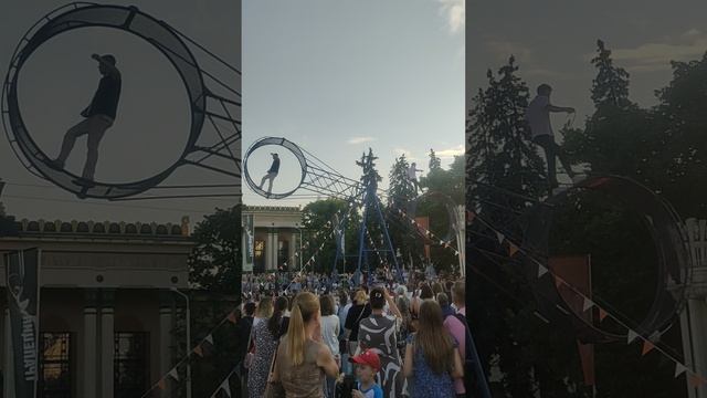 Колесо Смерти. Шоу Фестиваль Гимнастов Мира на ВДНХ Трапеция 2025 Июль.