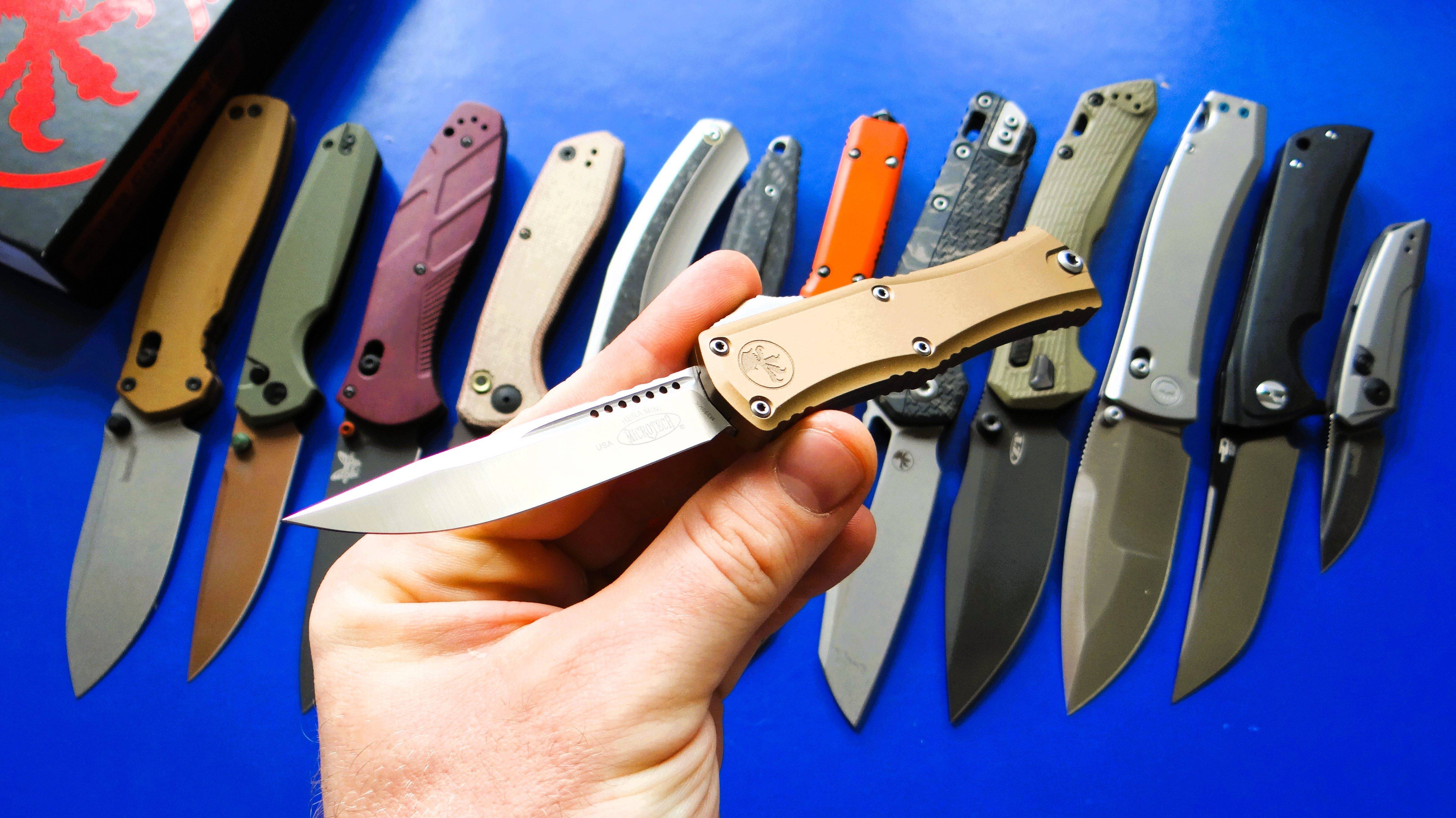Автомат двойного действия! Microtech Marfione Hera II Mini #survival #fishing #unboxing #knife #edc