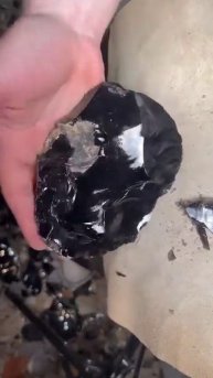 Как сделать наконечник копья из куска обсидиана