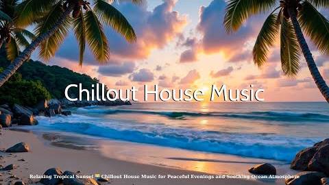 Relaxing Tropical Sunset - Chillout House Music for Peaceful Evenings and Soothing Ocean Atmosphere