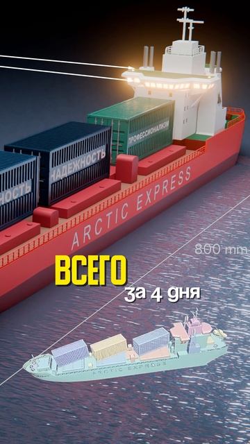 Левитирующие контейнеры на контейнеровозе