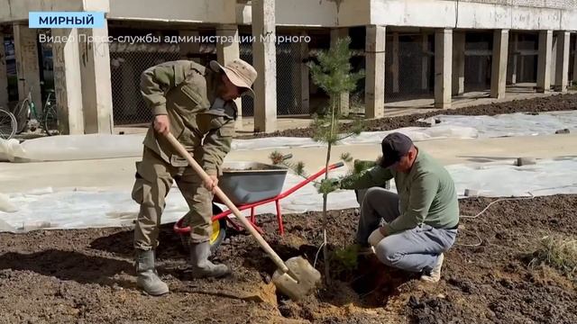 В Мирном благоустроят дворовую территорию в районе улиц Солдатова и Аммосова