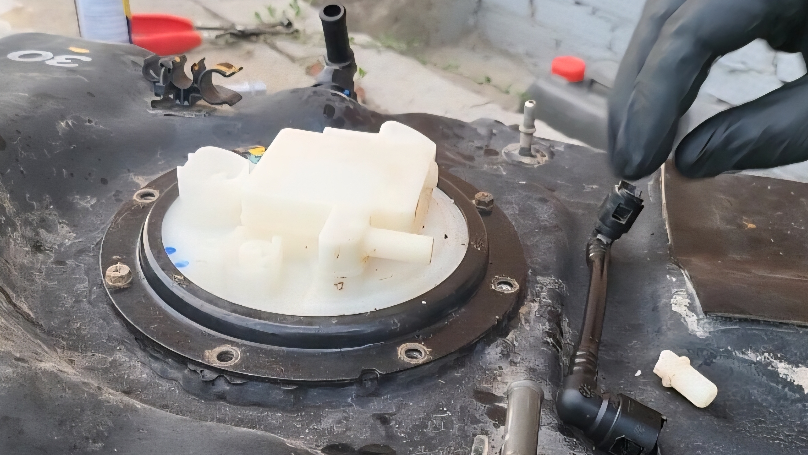 286 т. Км первый раз замена фильтра и топливного на соса на #rav4 #toyota