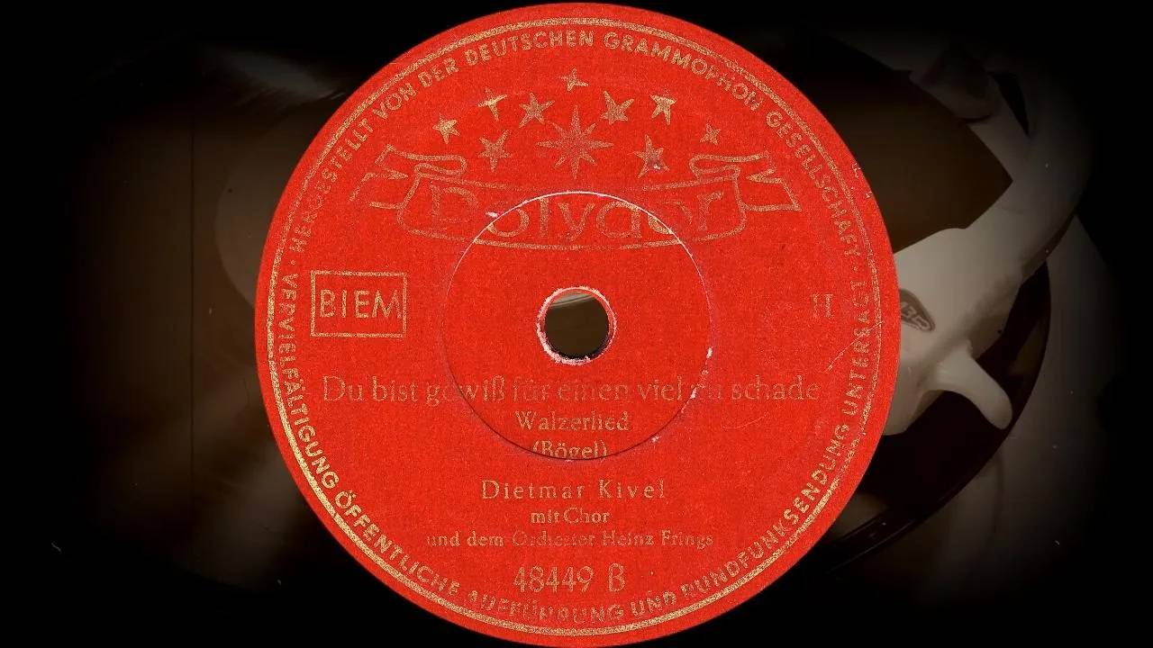 Du bist gewiß für einen viel zu schade - Dietmar Kivel, Orchester Heinz Frings (1951)