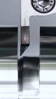 Работа канавочного резца