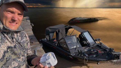 😱УТОПИЛ ЛОДКУ! ЧП НА ВОДЕ И КЛЁВ У ДОМА МЕЧТЫ! Приключения на Обском водохранилище часть 1