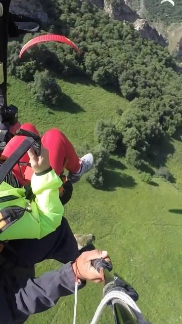 Мой полет на параплане в Чегеме