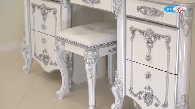 Спальня Дольче Вита!!! Белый глянец с серебром!!! Мебельная фабрика Мэри!!!