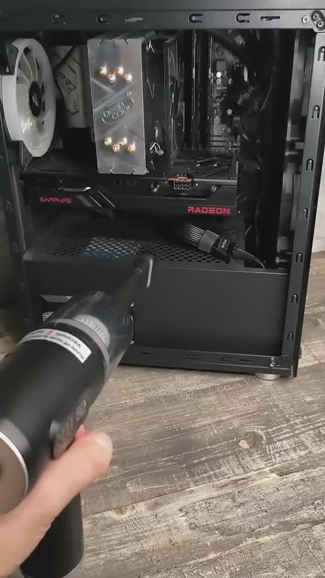 Как легко почистить ПК от пыли #nottoxjq #pc #xeon #amd #ryzen #radeon #pcbuild #aliexpress #gaming