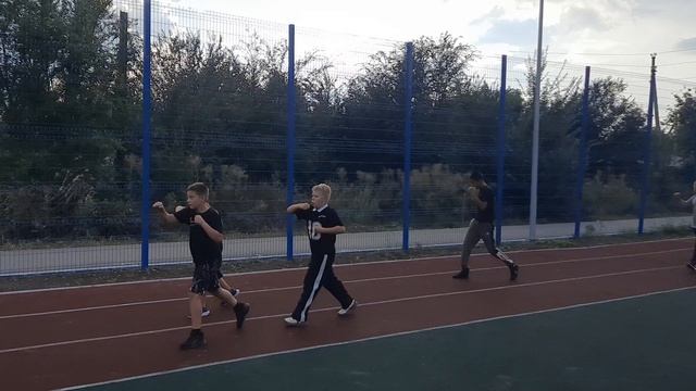 Бокс. Первая тренироака после каникул👍