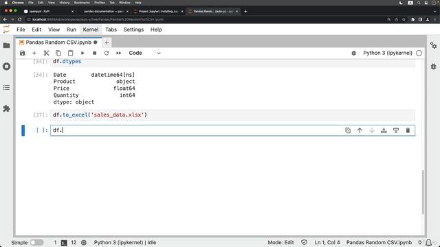 381. Сохранение DataFrame в Excel и JSON файлах.