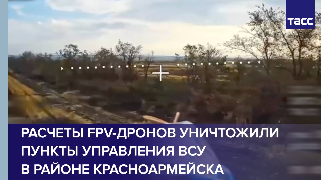 Расчеты FPV-дронов уничтожили пункты управления ВСУ в районе Красноармейска