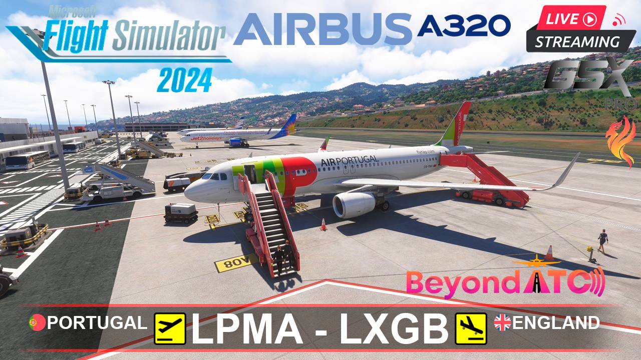 ✈️ МАДЕЙРА(LPMA)  ⇄  ГИБРАЛТАР(LXGB) | MSFS2024 | FENIX A320 TAP | BeyondATC | GSXpro
