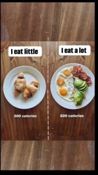 Обычная еда против сладкого