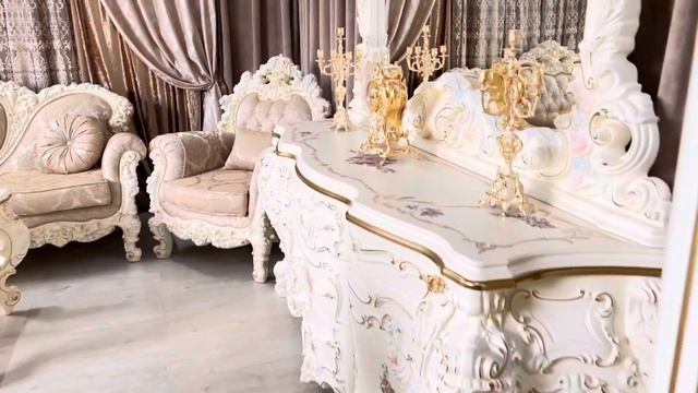 Гостиная Барокко Люкс от МЭРИ-Мебель! Новинка 2022!