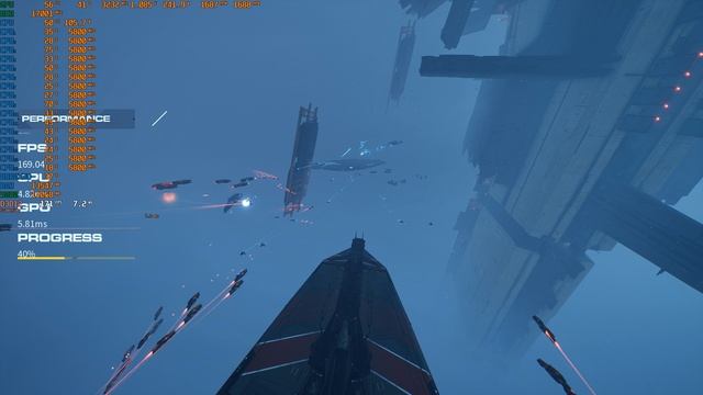 Homeworld 3 1440p DLSS-Q Maximum RT - RTX 5090 - 9950X3D @ 5800