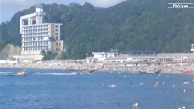 НЕБУГ Туапсинский район сегодня 14 августа 2025.Обстановка на Центральном пляже сейчас, погода, море