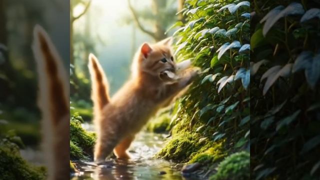 The cat got into a magical land #ai #cats #aicat #cat #catcute #cutecat