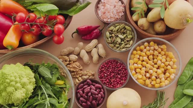 ОВОЩИ / Футаж 4к