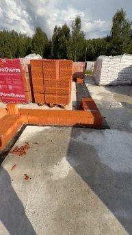 Про кладку блоков Porotherm