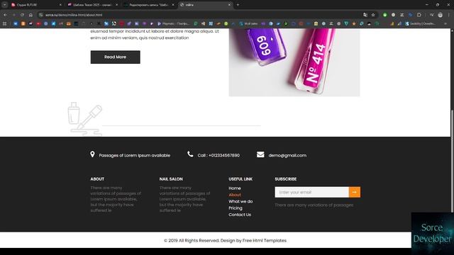 Шаблон Milina 2025 – скачайте бесплатно