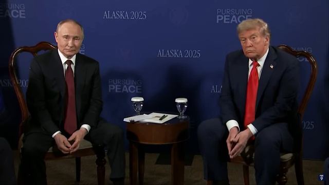 Полное видео начала переговоров Путина и Трампа