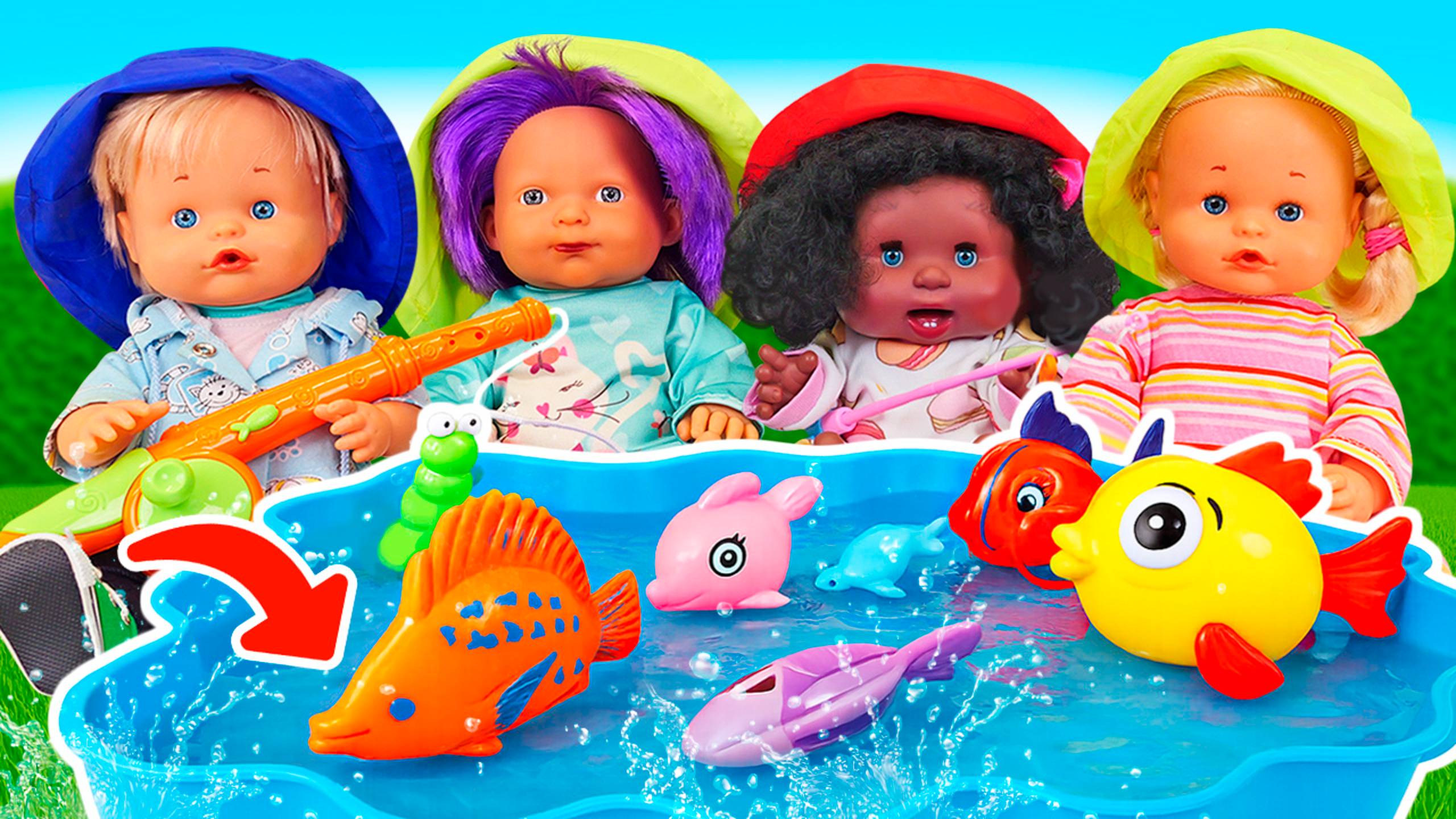 Рыбалка в Детском Садике! Кто поймает самую большую рыбу?!