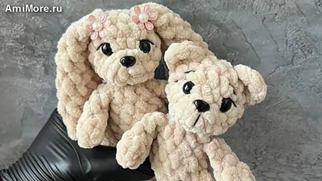 Амигуруми: схема Мишка Тедди и зайка Соня | Игрушки вязаные крючком