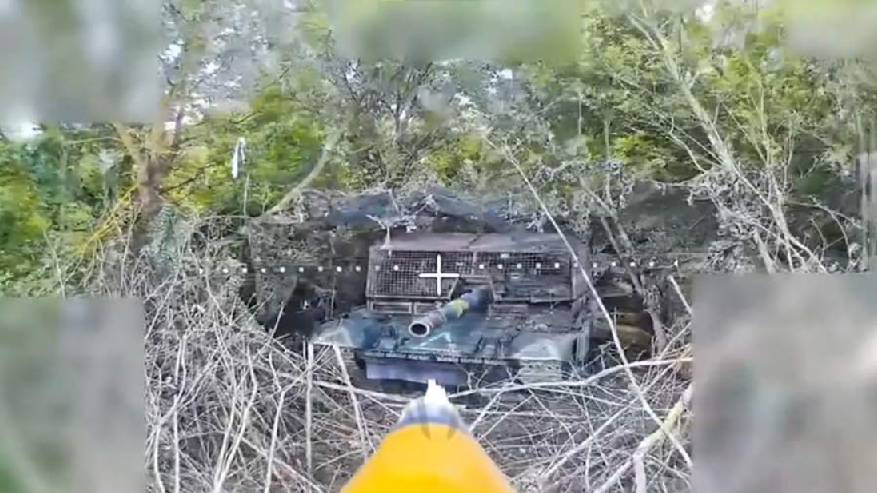 Расчет FPV-дронов центра «Рубикон» уничтожили танк Т-80БВ ВСУ