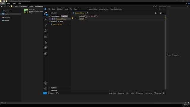 3 -Setting up VSCode