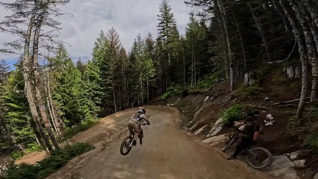 10-Year-Old Goes HUGE at the Whistler Bike Park