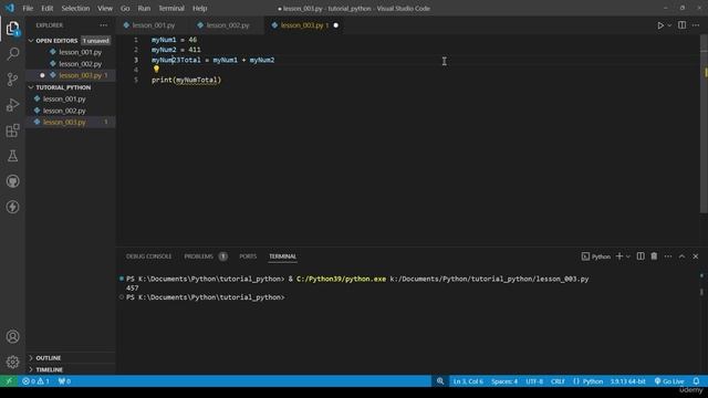 5 -Basics of Math using variables