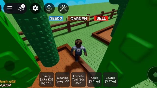 играю вырасти Сад с другом