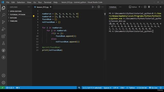 16 -Practice Lesson 03 - Nested Loops Exercise