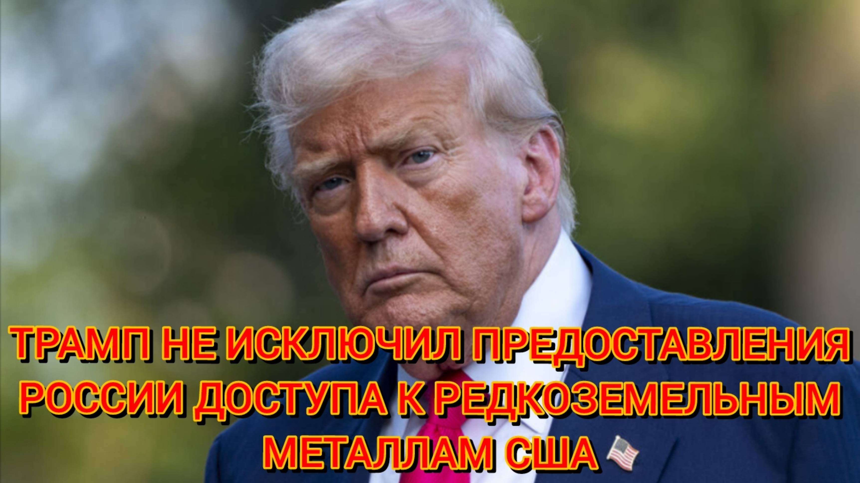 Трамп не исключил предоставления России доступа к редкоземельным металлам США