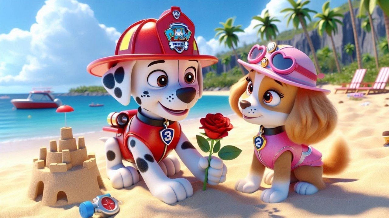 Щенячий патруль и Маршалл. Залипательное видео. Мультфильм для детей и малышей. Анимация