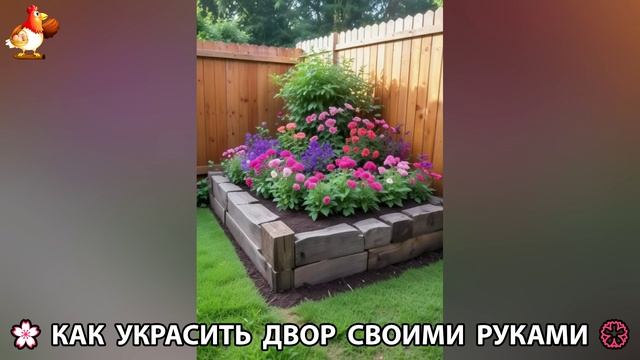 Как украсить двор дома фото идеи 🏡 для дачи и сада своими руками 🌷🪻🌺💮 (804)