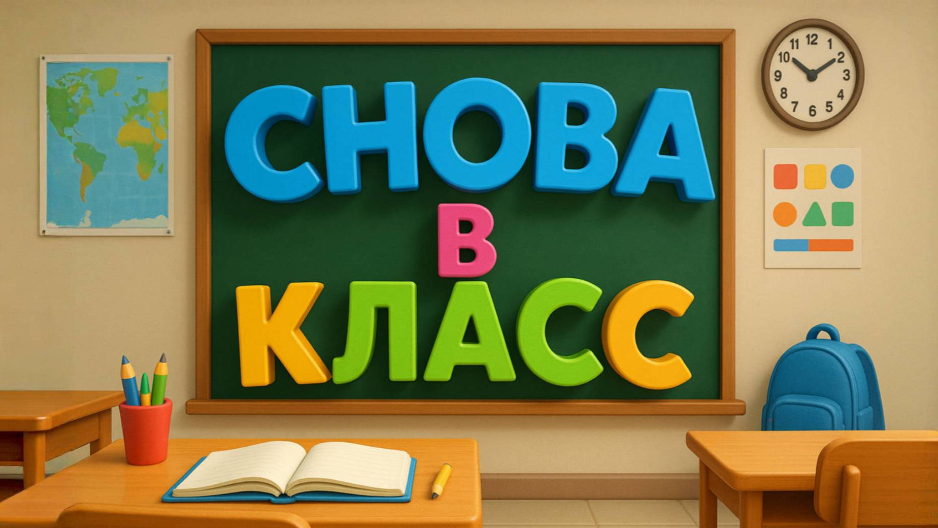 Детская песня про первое сентября. Снова в класс! День знаний.